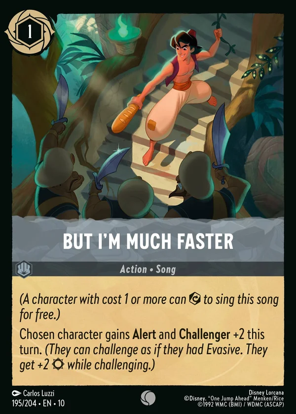 But I'm Much Faster — Disney Lorcana Action card from Whispers in the Well