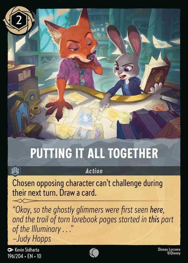 Putting It All Together — Disney Lorcana Action card from Whispers in the Well