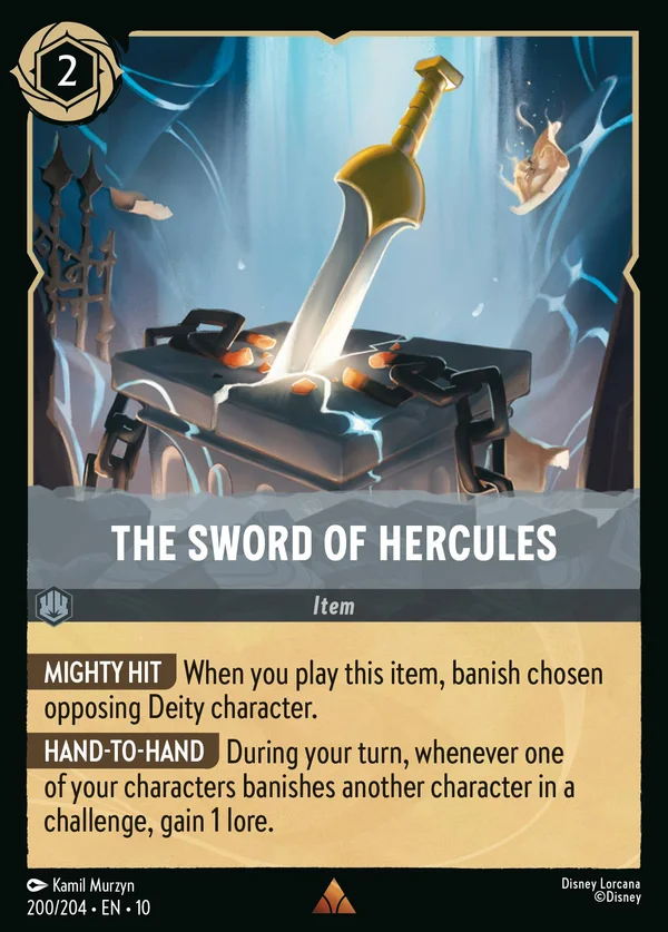 The Sword of Hercules — Disney Lorcana Item card from Whispers in the Well