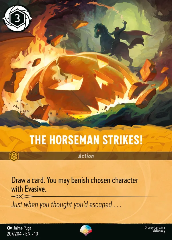 The Horseman Strikes! — Disney Lorcana Action card from Whispers in the Well
