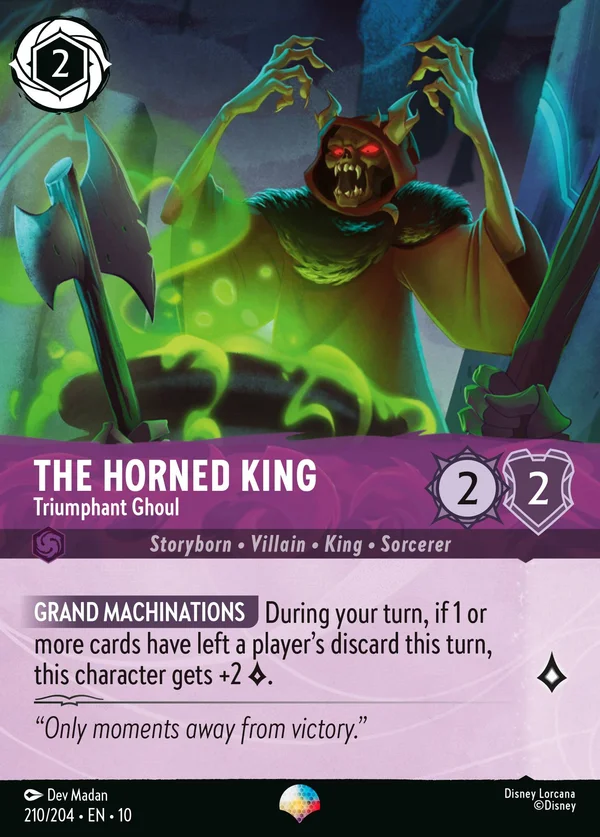 The Horned King - Triumphant Ghoul — Disney Lorcana Character card from Whispers in the Well