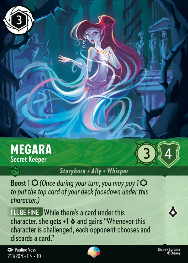 Megara - Secret Keeper — Disney Lorcana Character card from Whispers in the Well