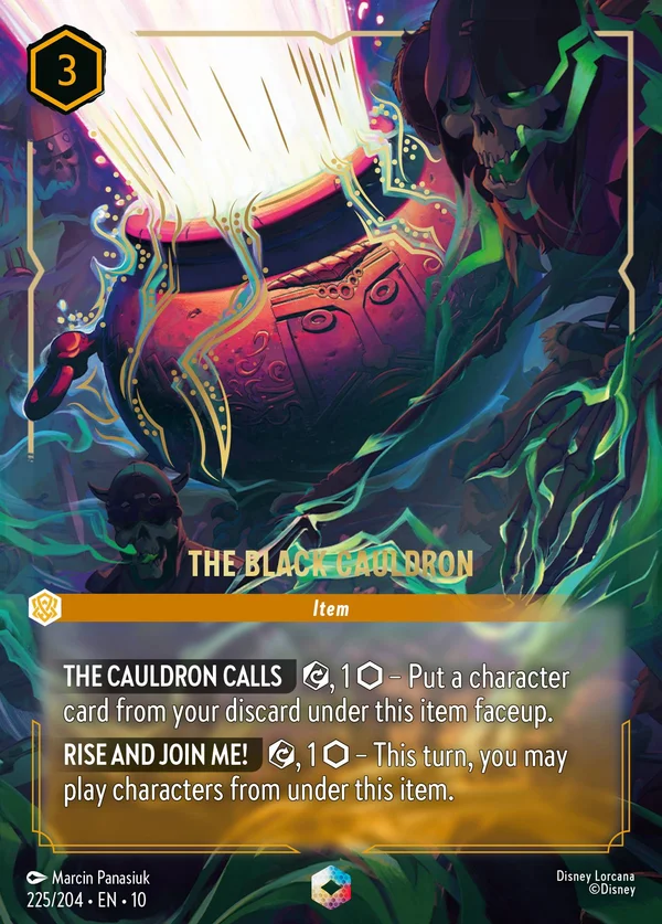 The Black Cauldron — Disney Lorcana Item card from Whispers in the Well