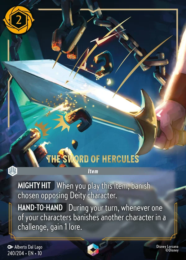 The Sword of Hercules — Disney Lorcana Item card from Whispers in the Well