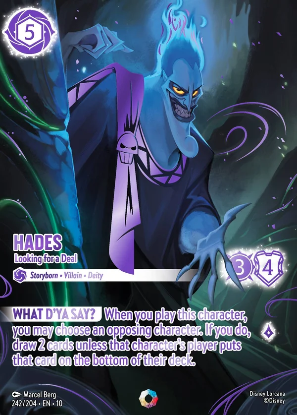 Hades - Looking for a Deal — Disney Lorcana Character card from Whispers in the Well