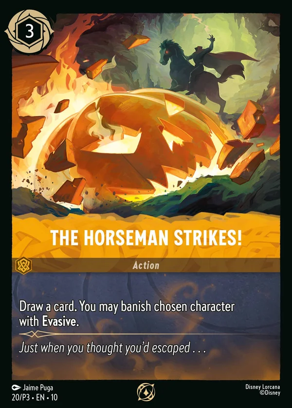 The Horseman Strikes! — Disney Lorcana Action card from Whispers in the Well