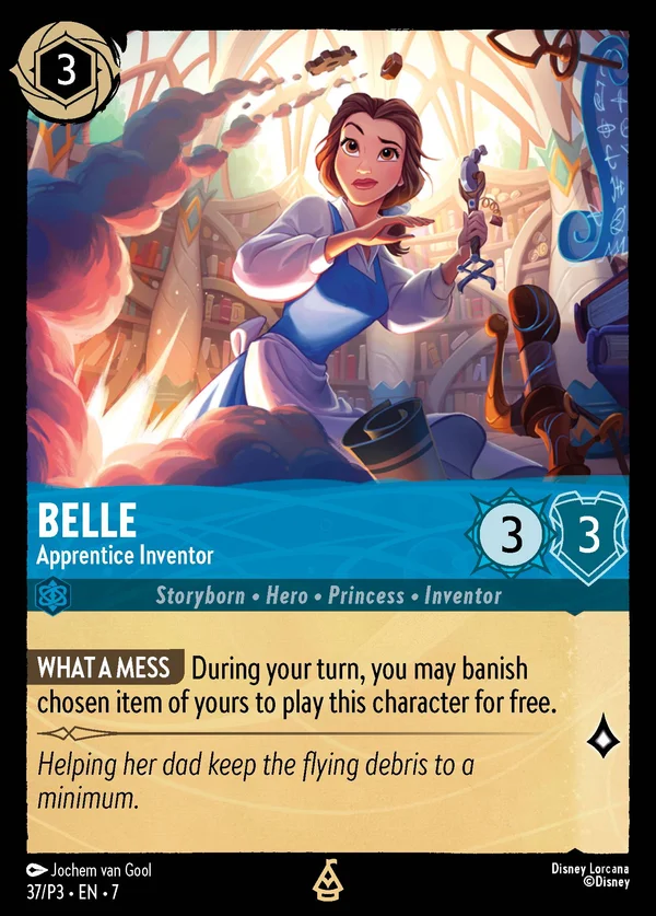 Belle - Apprentice Inventor — Disney Lorcana Character card from Archazia's Island
