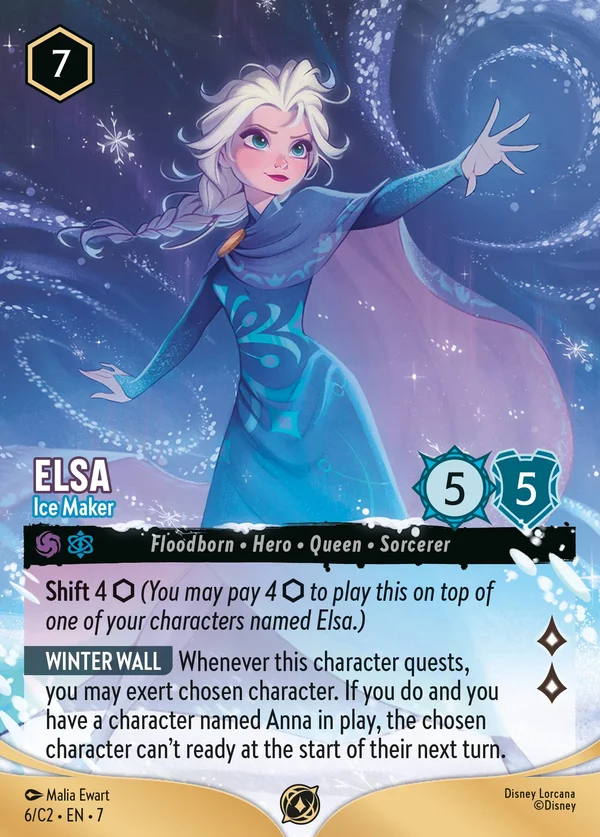 Elsa - Ice Maker — Disney Lorcana Character card from Archazia's Island