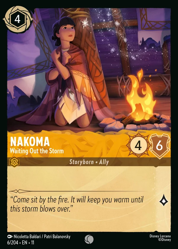 Nakoma - Waiting Out the Storm — Disney Lorcana Character card from Winterspell