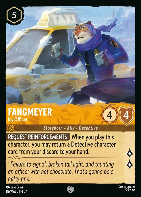 Fangmeyer - Icy Officer — Disney Lorcana Character card from Winterspell