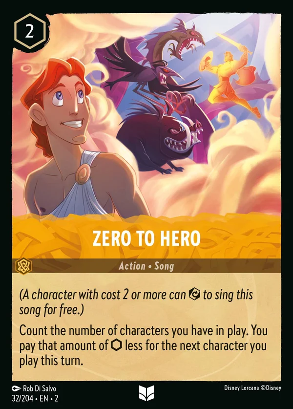 Zero to Hero — Disney Lorcana Action card from Rise of the Floodborn