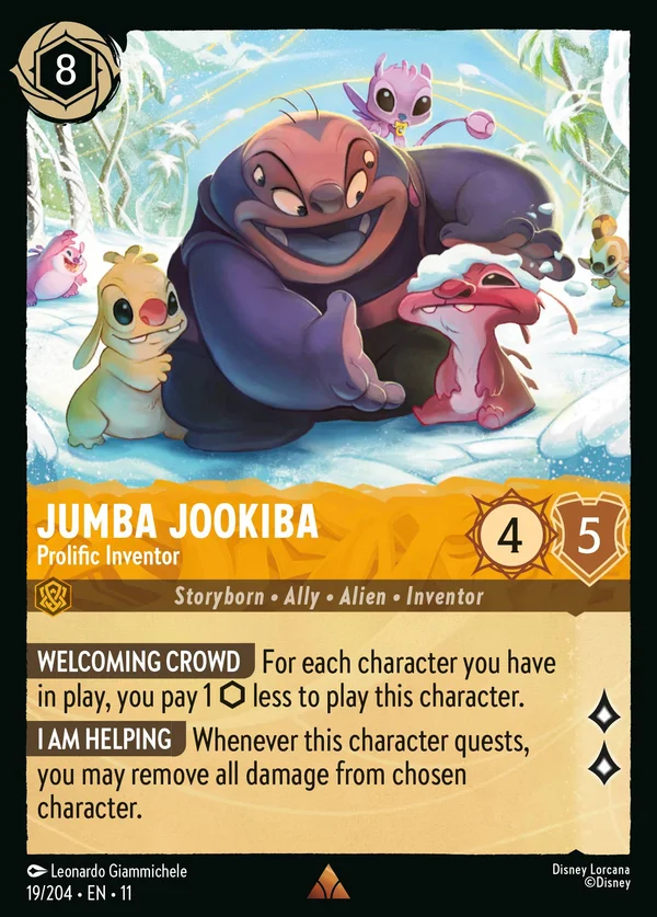 Jumba Jookiba - Prolific Inventor — Disney Lorcana Character card from Winterspell