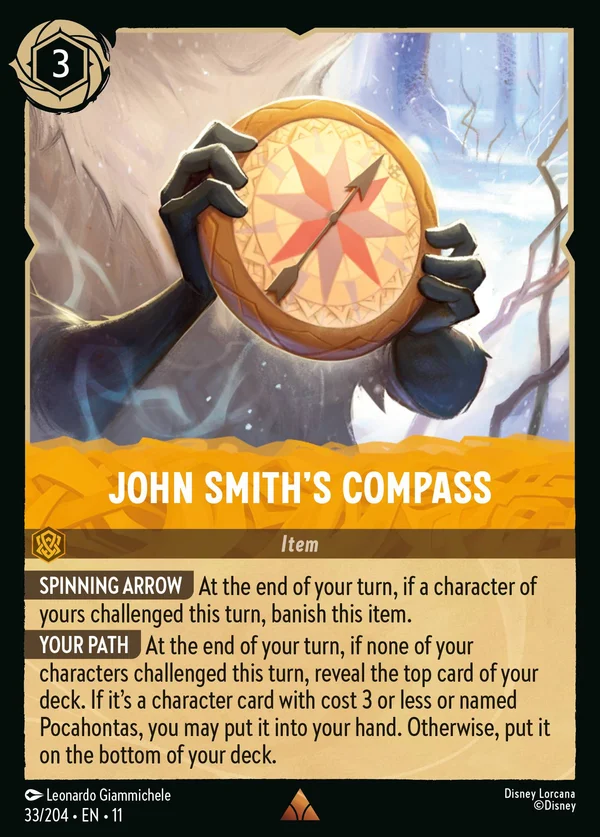 John Smith's Compass — Disney Lorcana Item card from Winterspell