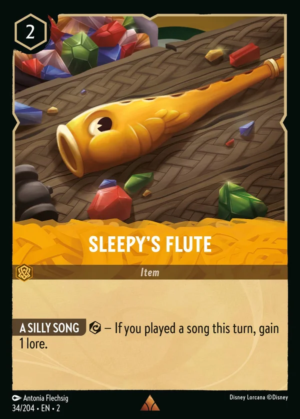 Sleepy's Flute — Disney Lorcana Item card from Rise of the Floodborn