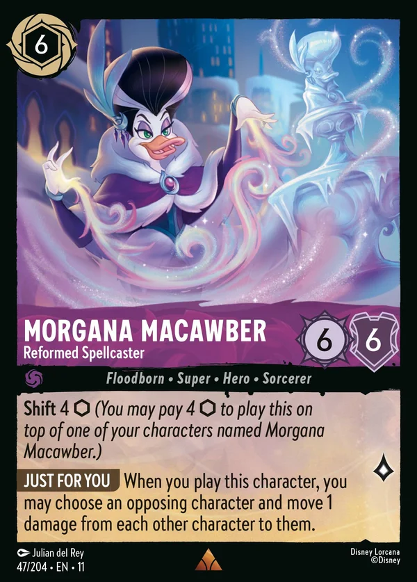 Morgana Macawber - Reformed Spellcaster — Disney Lorcana Character card from Winterspell