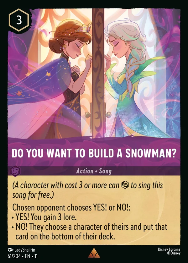 Do You Want to Build A Snowman? — Disney Lorcana Action card from Winterspell