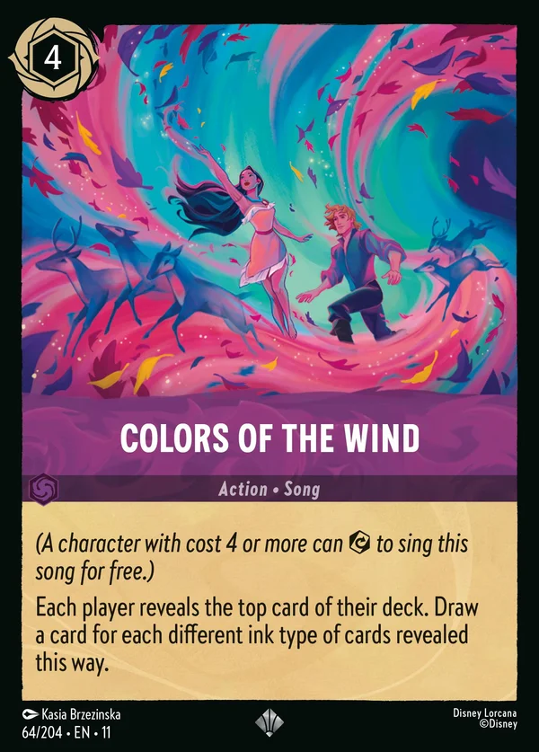 Colors of the Wind — Disney Lorcana Action card from Winterspell