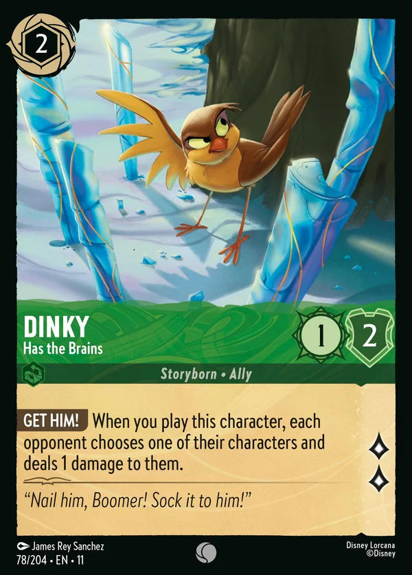 Dinky - Has the Brains — Disney Lorcana Character card from Winterspell