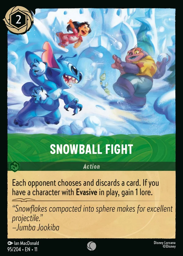 Snowball Fight — Disney Lorcana Action card from Winterspell