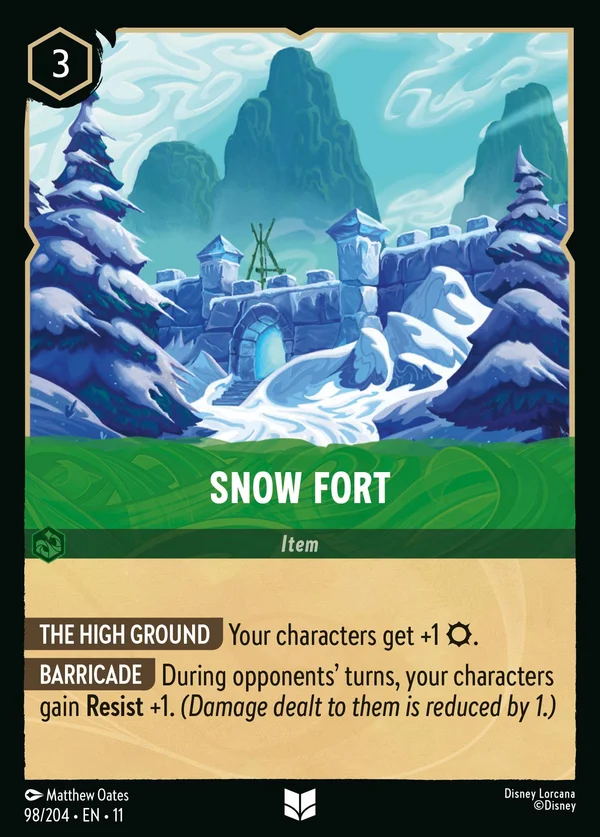 Snow Fort — Disney Lorcana Item card from Winterspell
