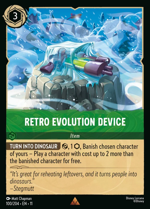 Retro Evolution Device — Disney Lorcana Item card from Winterspell