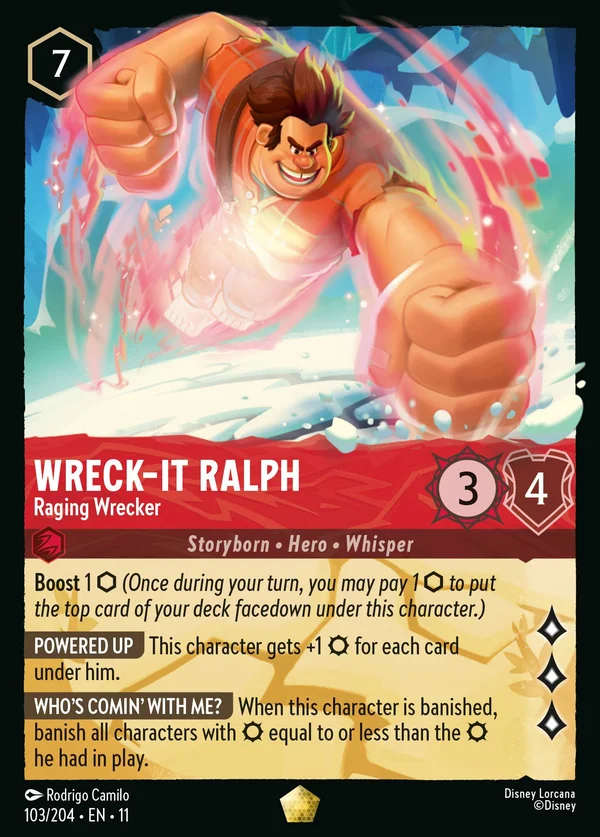Wreck-It Ralph - Raging Wrecker — Disney Lorcana Character card from Winterspell
