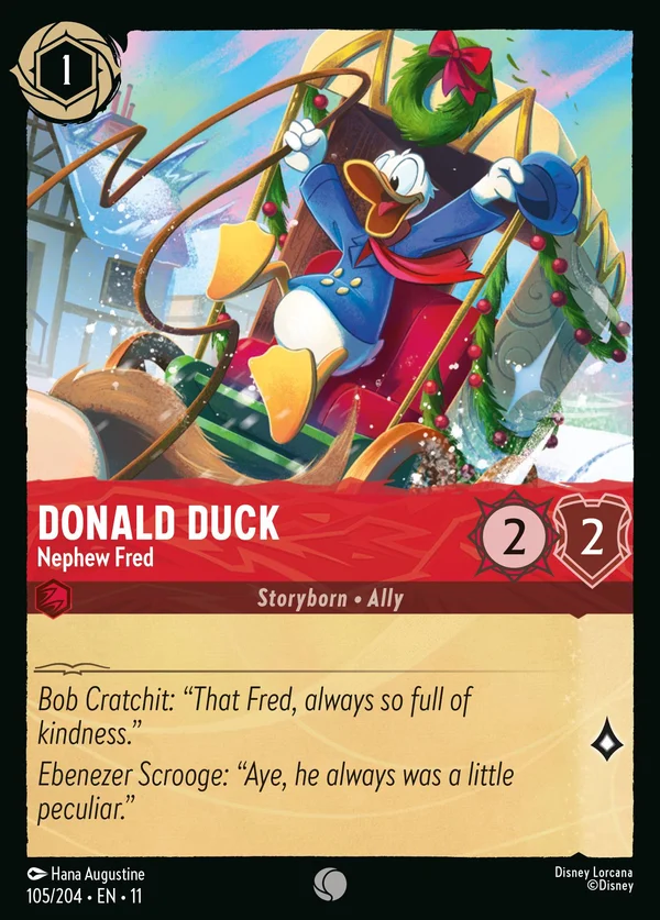 Donald Duck - Nephew Fred — Disney Lorcana Character card from Winterspell
