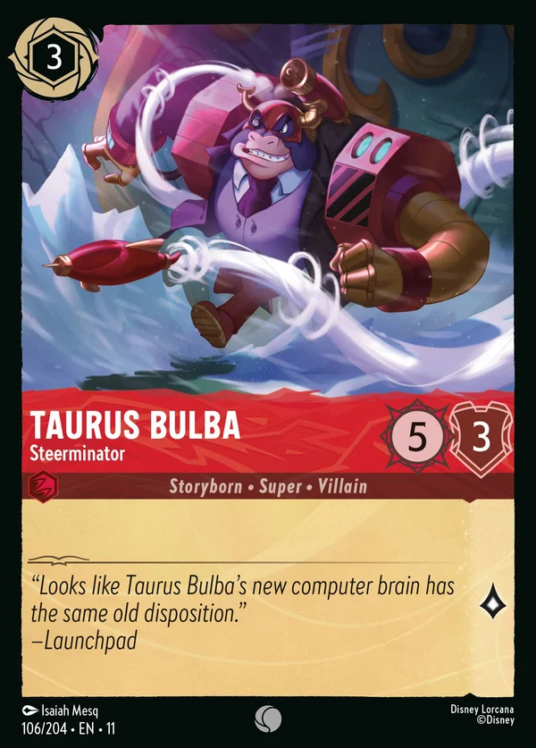 Taurus Bulba - Steerminator — Disney Lorcana Character card from Winterspell