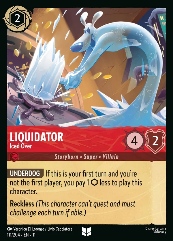 Liquidator - Iced Over — Disney Lorcana Character card from Winterspell