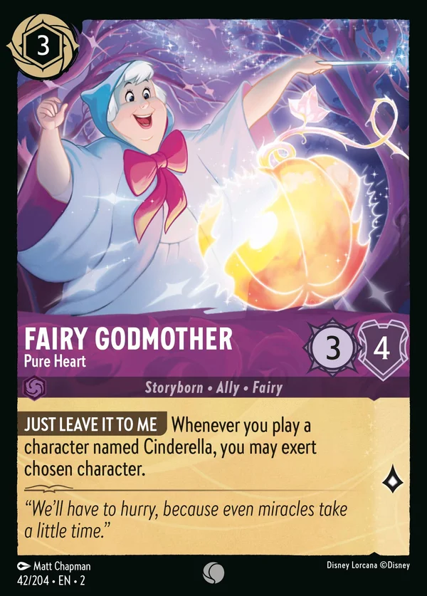 Fairy Godmother - Pure Heart — Disney Lorcana Character card from Rise of the Floodborn