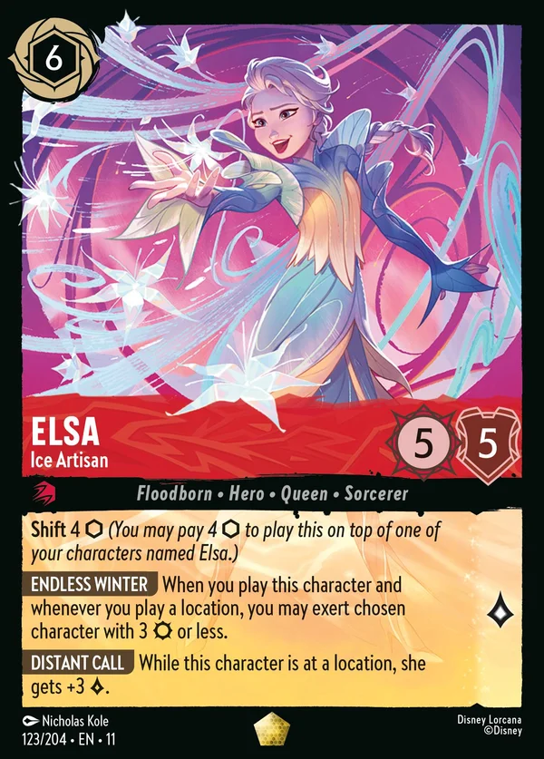 Elsa - Ice Artisan — Disney Lorcana Character card from Winterspell