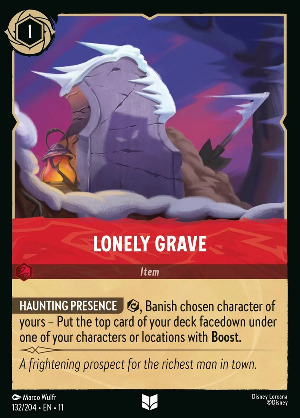Lonely Grave — Disney Lorcana Item card from Winterspell