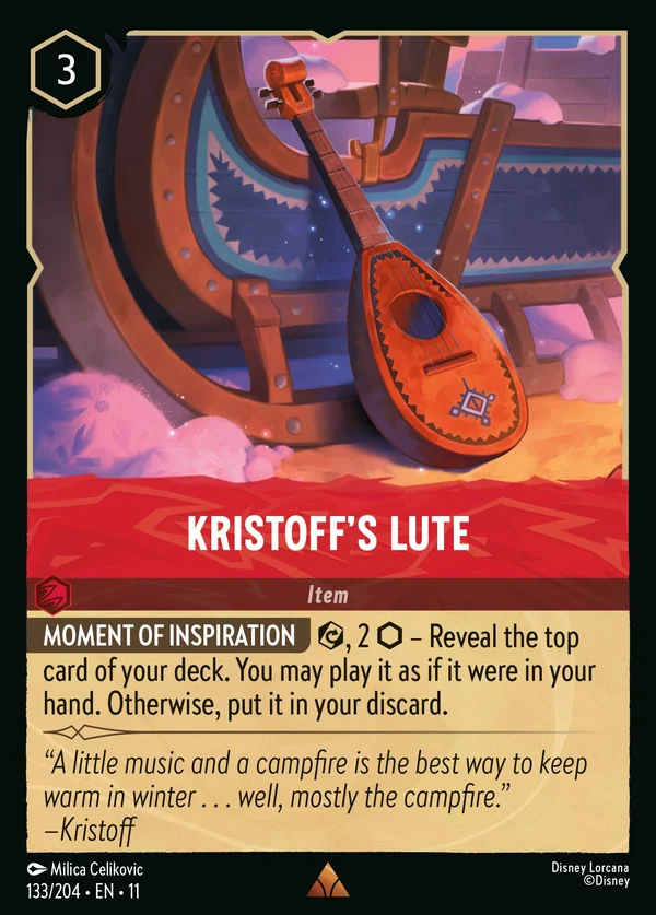 Kristoff's Lute — Disney Lorcana Item card from Winterspell