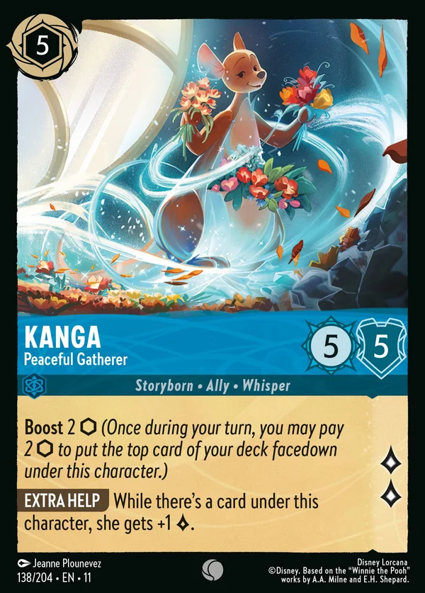 Kanga - Peaceful Gatherer — Disney Lorcana Character card from Winterspell