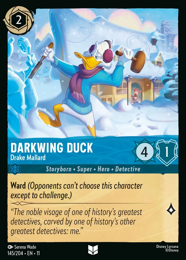 Darkwing Duck - Drake Mallard — Disney Lorcana Character card from Winterspell