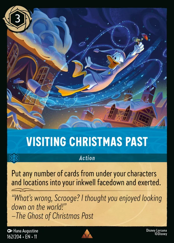 Visiting Christmas Past — Disney Lorcana Action card from Winterspell