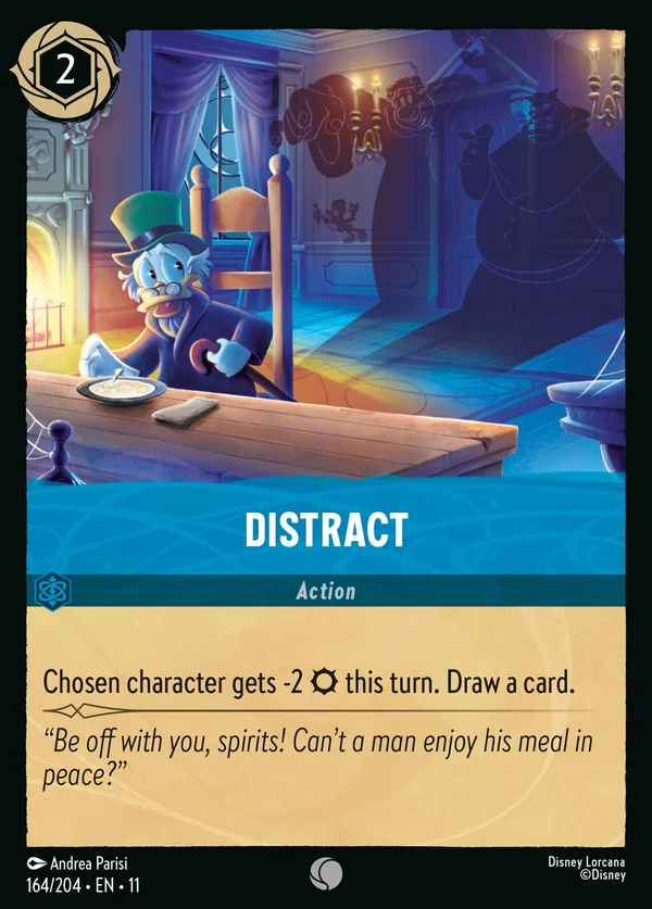 Distract — Disney Lorcana Action card from Winterspell