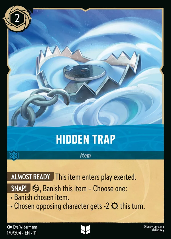 Hidden Trap — Disney Lorcana Item card from Winterspell