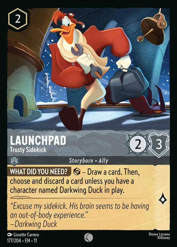 Launchpad - Trusty Sidekick — Disney Lorcana Character card from Winterspell