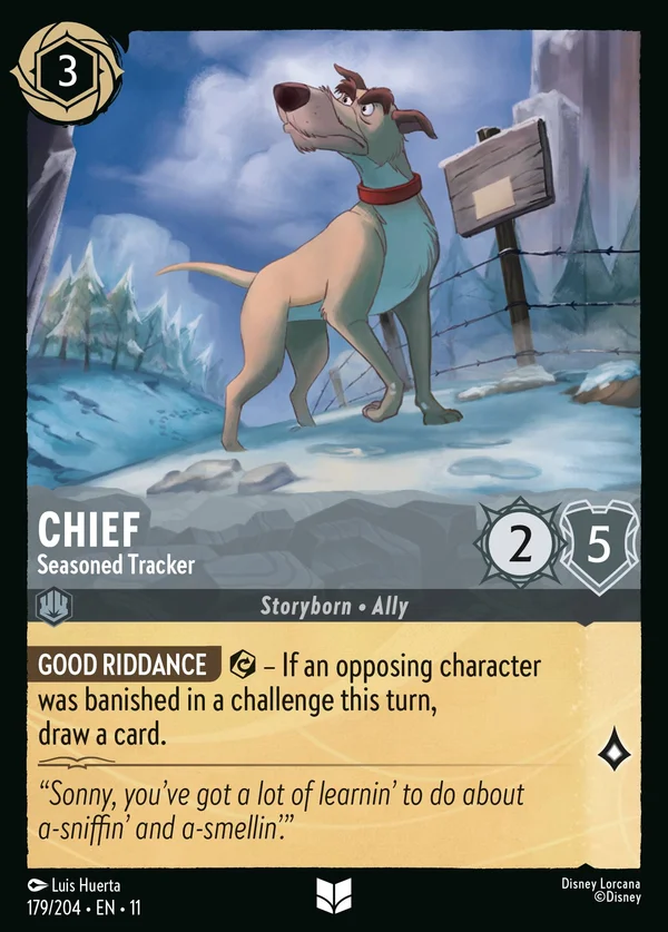 Chief - Seasoned Tracker — Disney Lorcana Character card from Winterspell