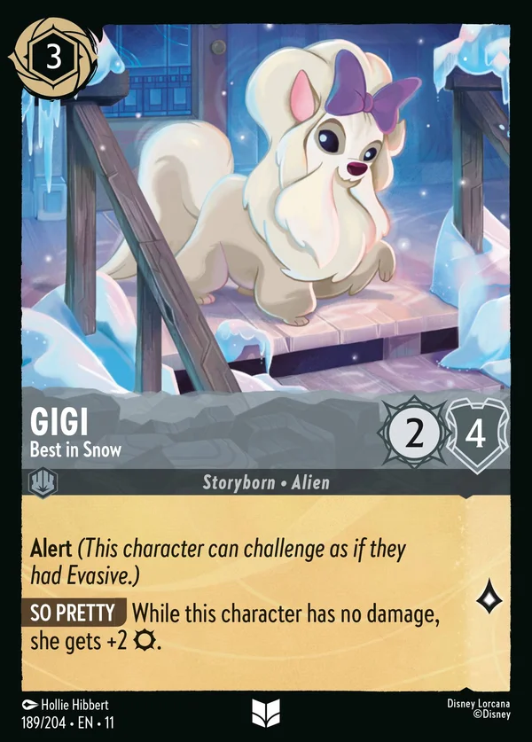 Gigi - Best in Snow — Disney Lorcana Character card from Winterspell