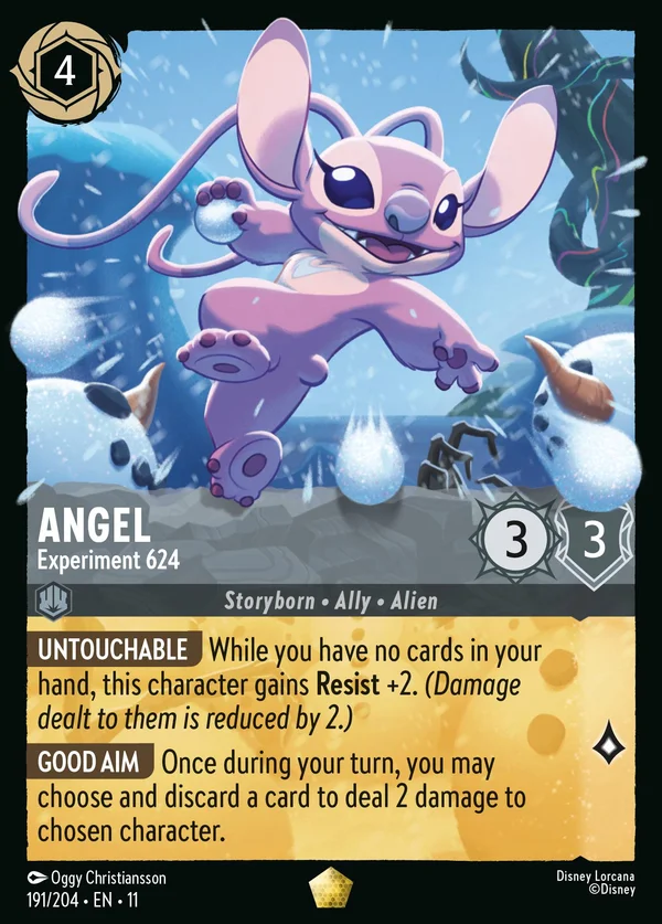 Angel - Experiment 624 — Disney Lorcana Character card from Winterspell