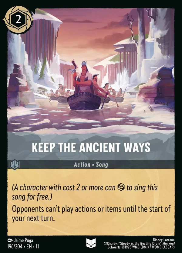 Keep the Ancient Ways — Disney Lorcana Action card from Winterspell