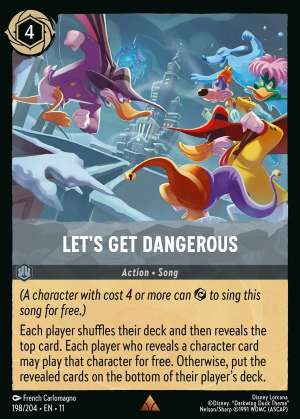Let's Get Dangerous — Disney Lorcana Action card from Winterspell