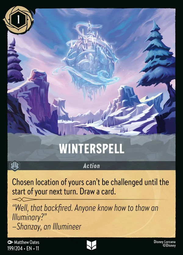 Winterspell — Disney Lorcana Action card from Winterspell
