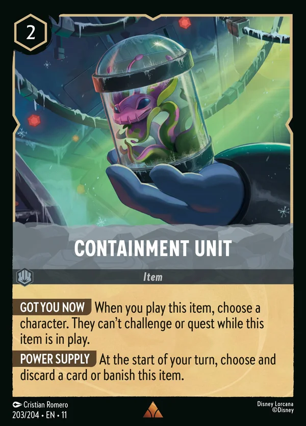 Containment Unit — Disney Lorcana Item card from Winterspell