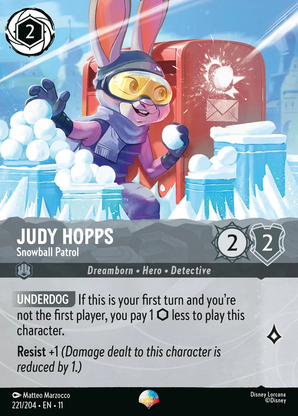 Judy Hopps - Snowball Patrol — Disney Lorcana Character card from Winterspell