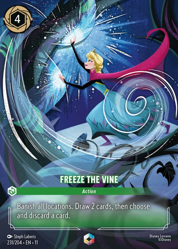 Freeze the Vine — Disney Lorcana Action card from Winterspell