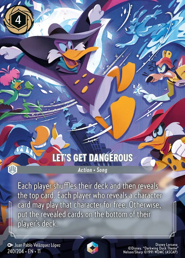 Let's Get Dangerous — Disney Lorcana Action card from Winterspell