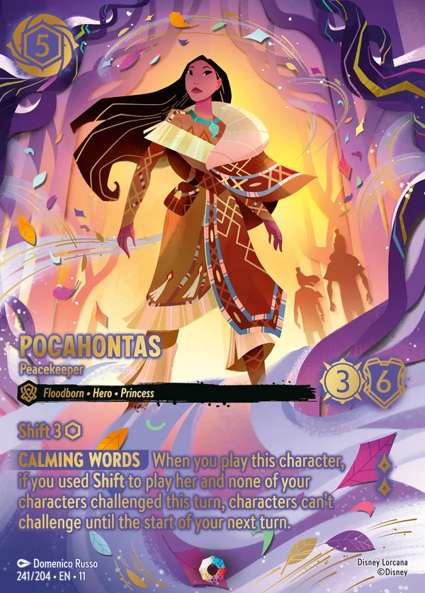 Pocahontas - Peacekeeper — Disney Lorcana Character card from Winterspell